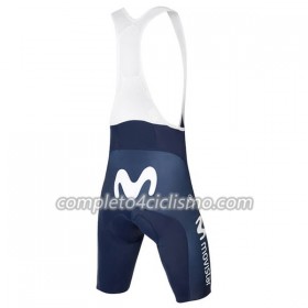 2018 Movistar Team Pantaloncino con bretelle N001